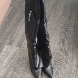 Elegant Black Over the Knee Boots